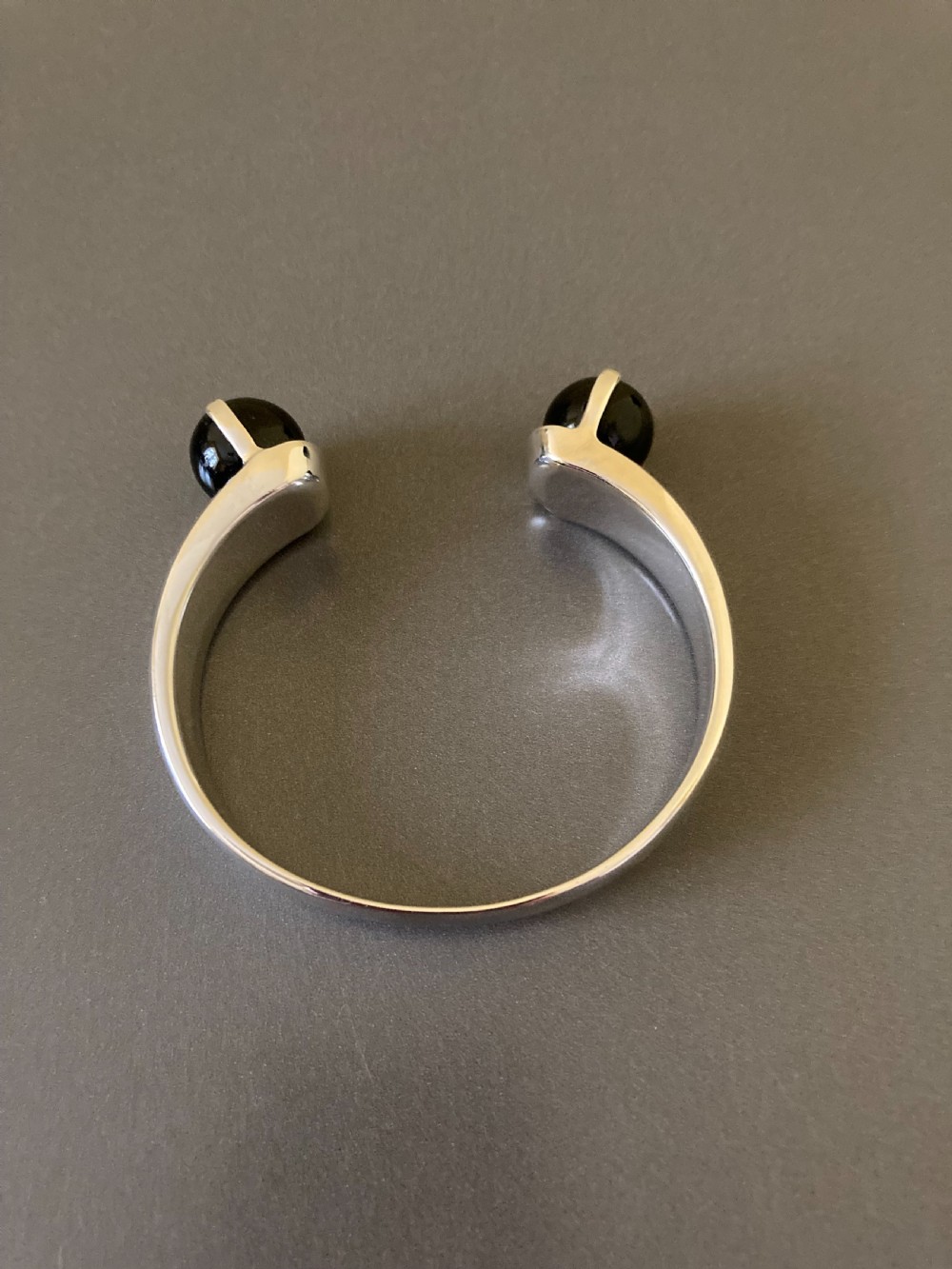 Danish Silver Bangle by Kurt Nielsen. 1960s.
