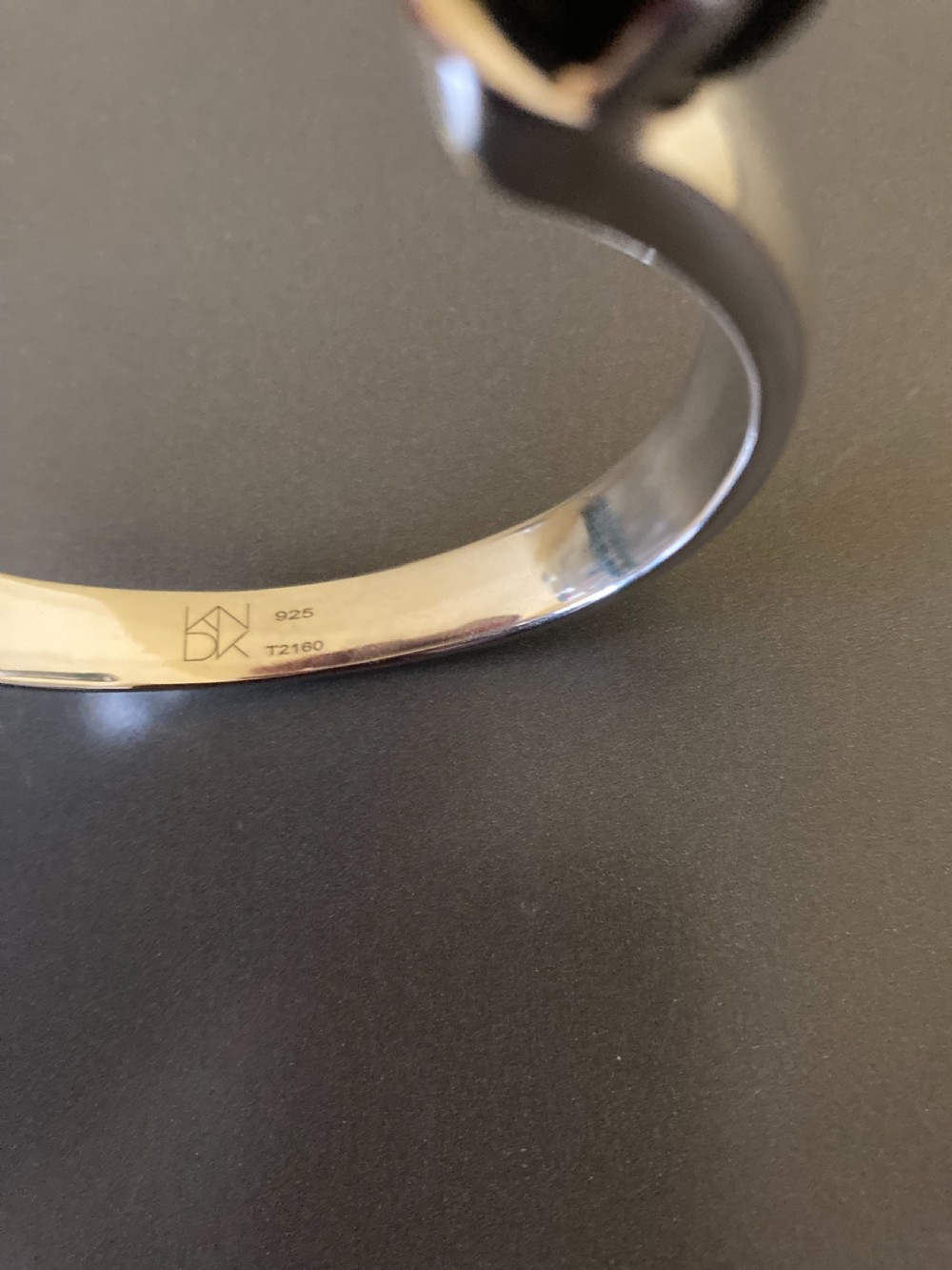Danish Silver Bangle by Kurt Nielsen. 1960s. View IV