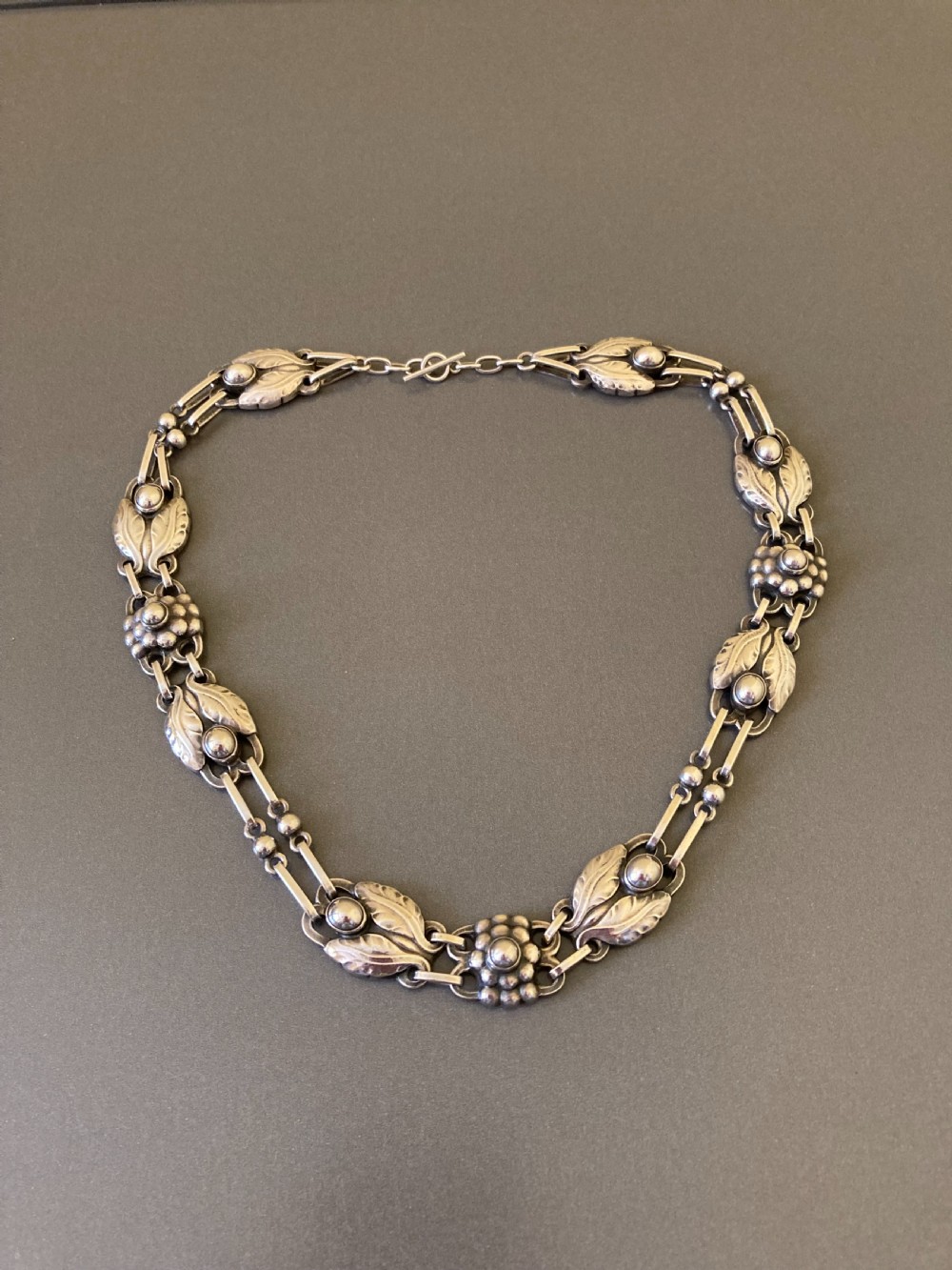 Georg Jensen Danish Silver Necklace. No 1.
