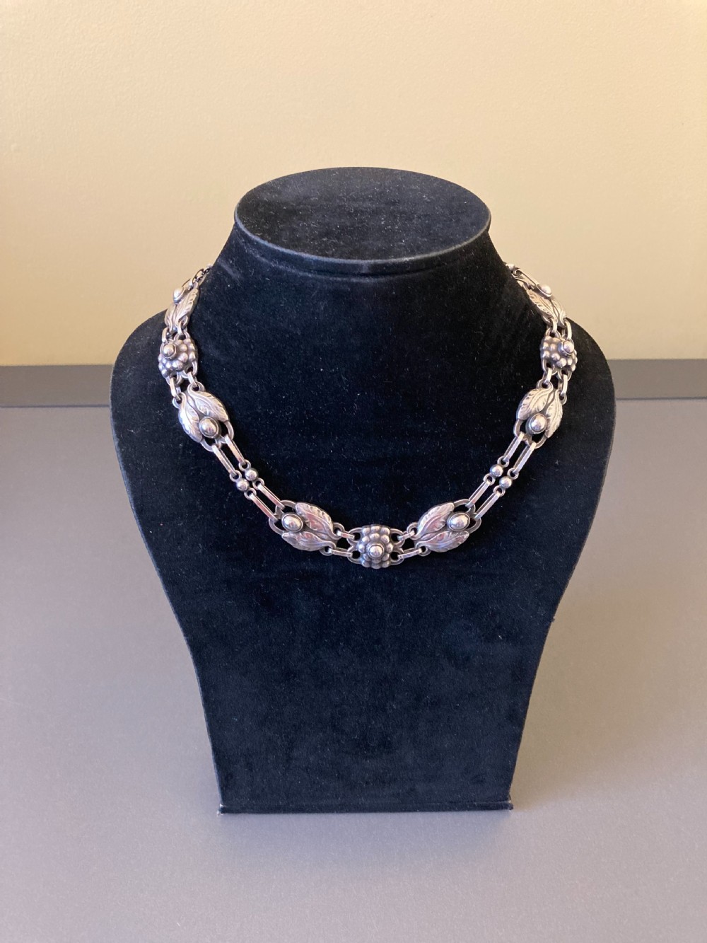 Georg Jensen Danish Silver Necklace. No 1. View III
