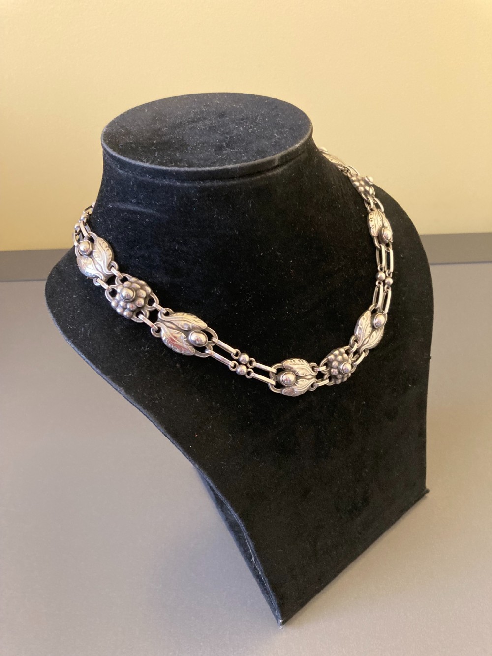 Georg Jensen Danish Silver Necklace. No 1. View IV