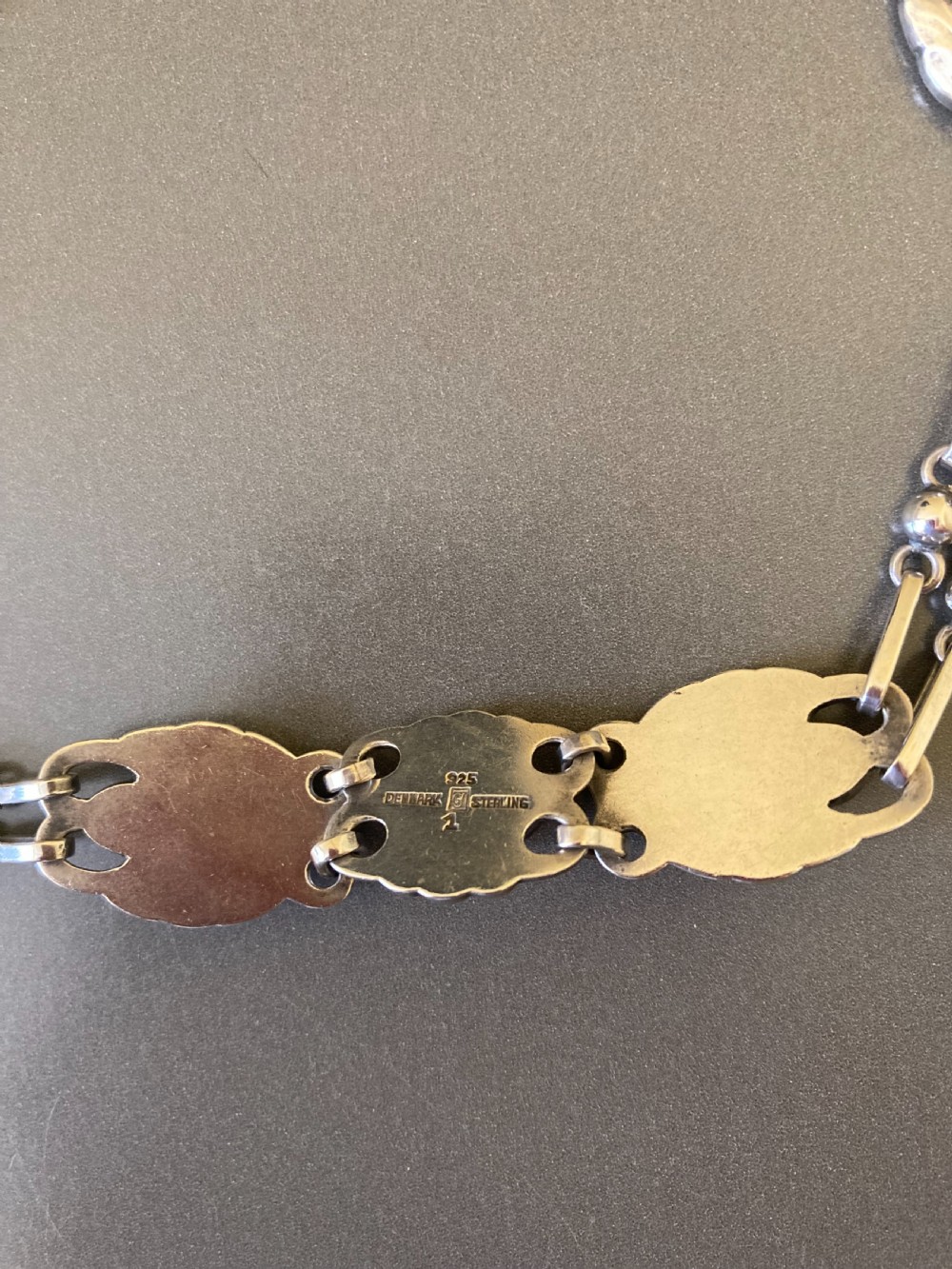 Georg Jensen Danish Silver Necklace. No 1. View VII