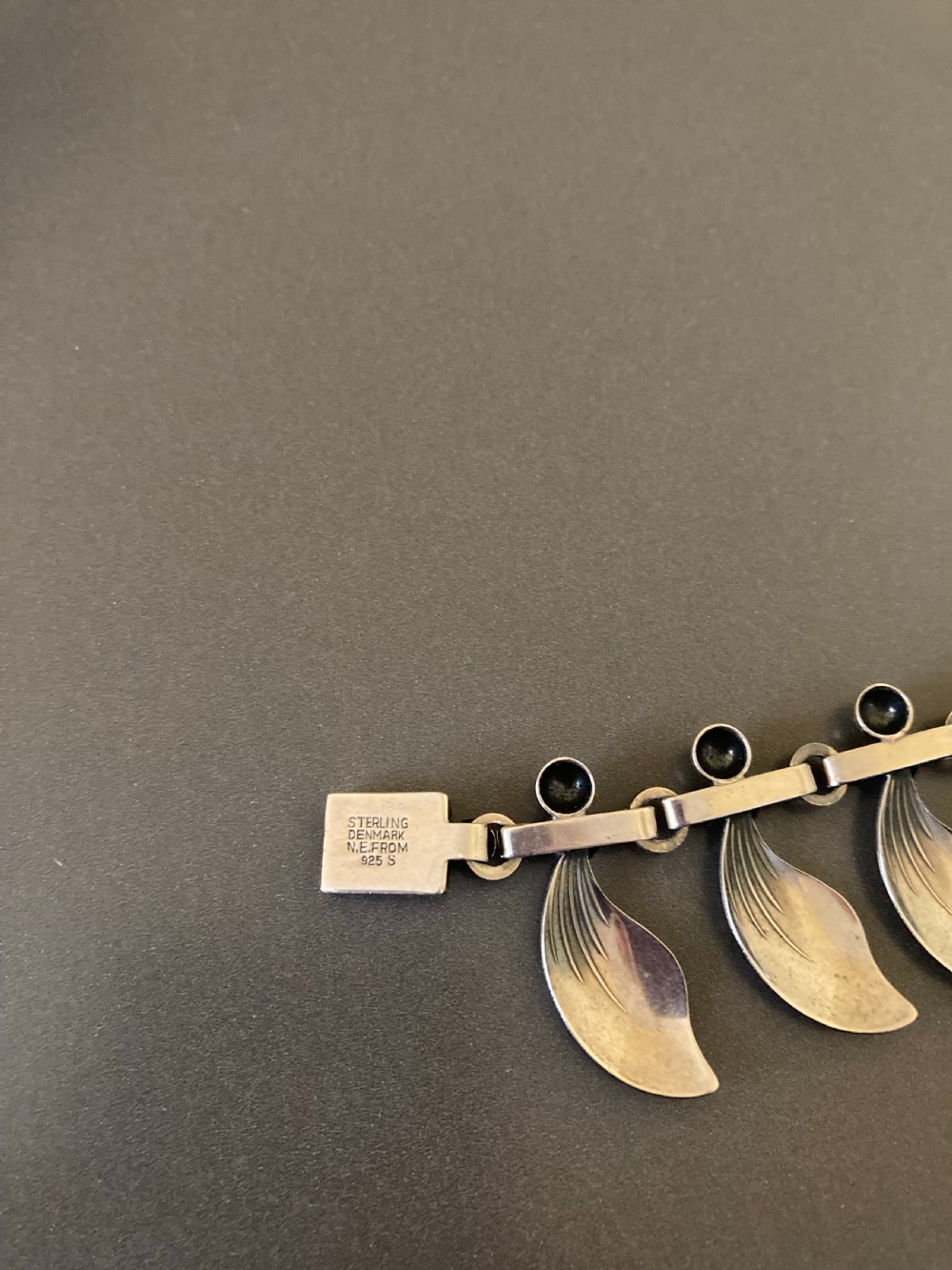 Danish Silver Necklace. 1950s. By Niels Erik From. View VI