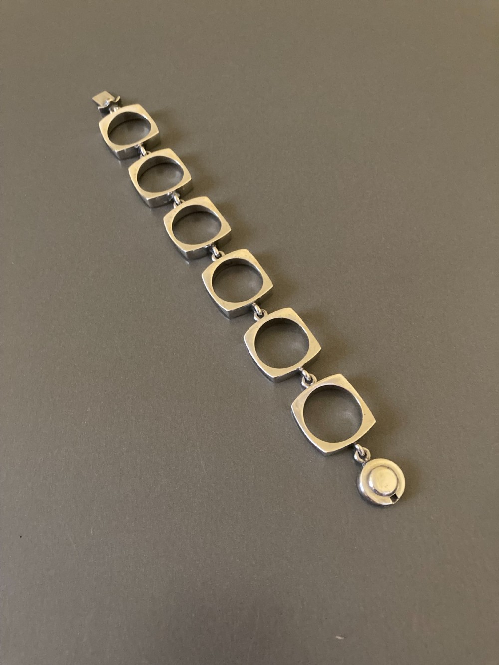 Danish Silver Bracelet. By N E From. 1960s.