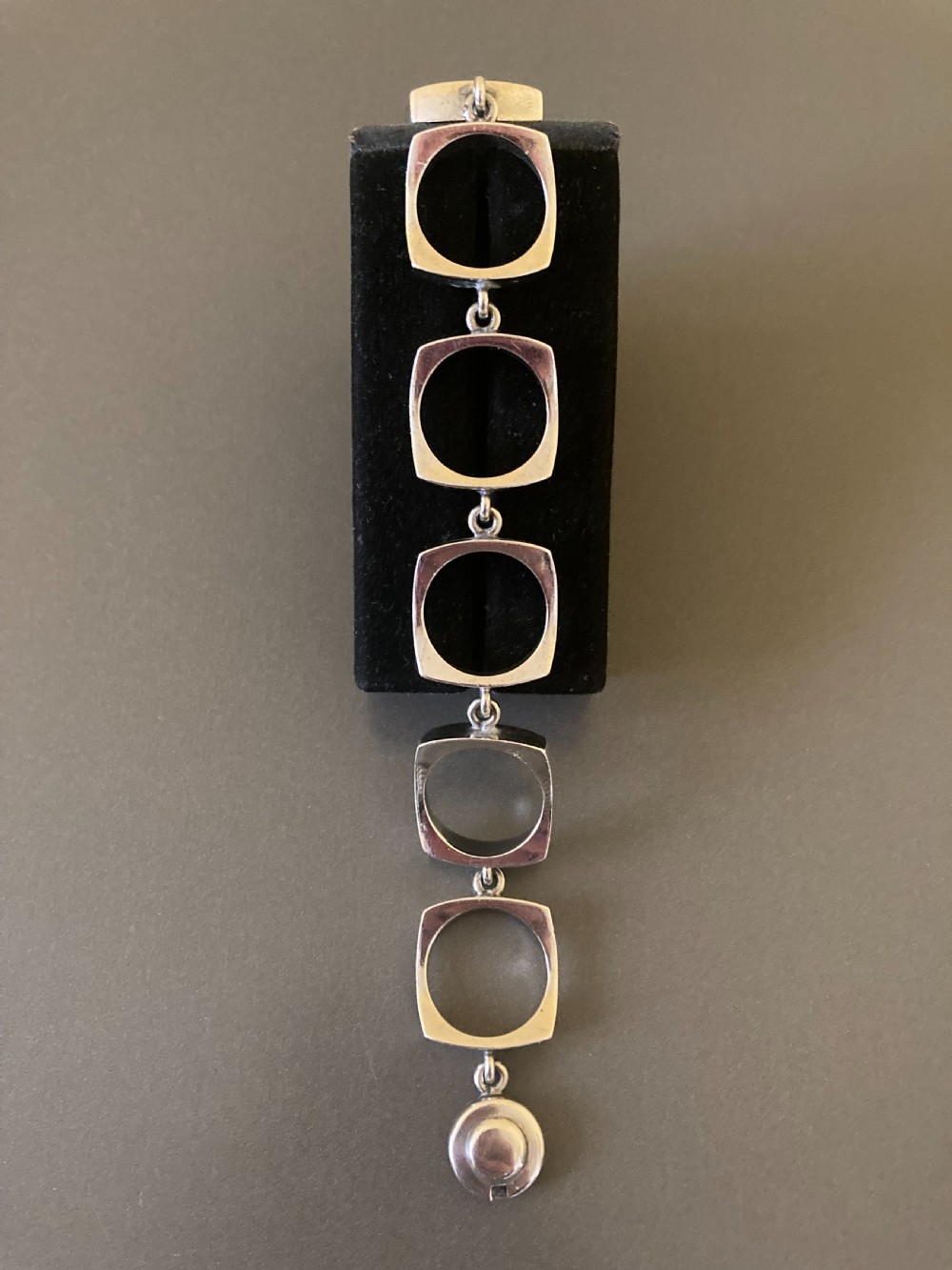 Danish Silver Bracelet. By N E From. 1960s. View IV