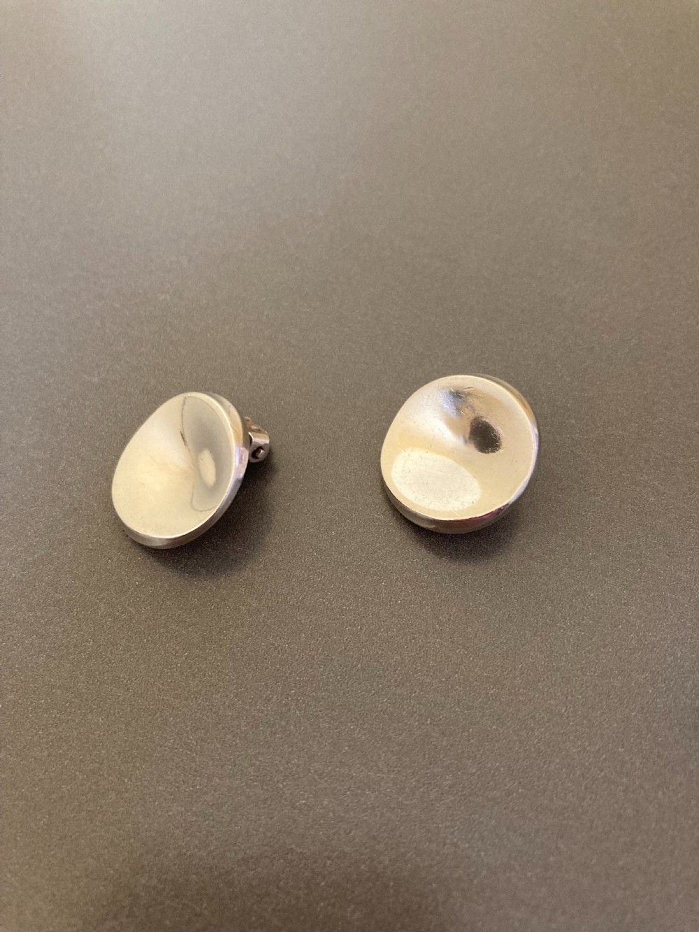 Georg Jensen Danish Silver Earrings. 1960s. View III