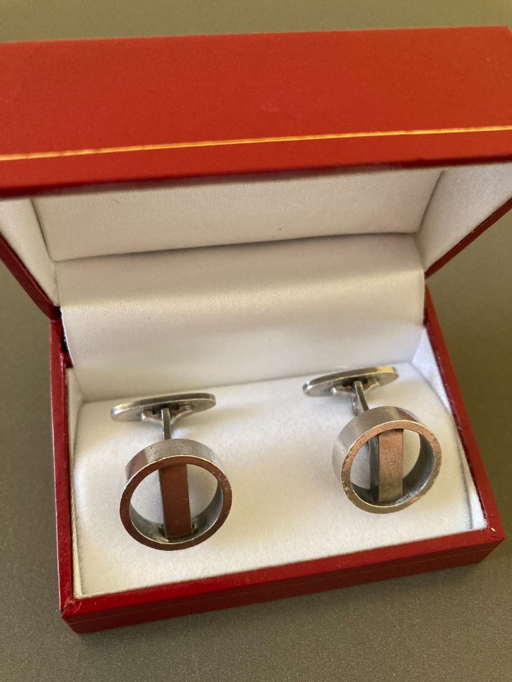 Georg Jensen Danish Silver Cuff Links. No 91.