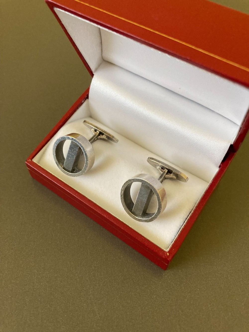 Georg Jensen Danish Silver Cuff Links. No 91. View III