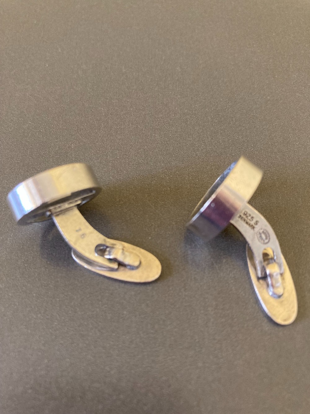 Georg Jensen Danish Silver Cuff Links. No 91. View IV