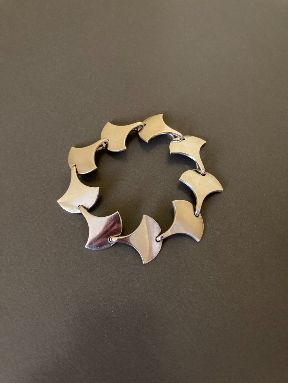 Danish Silver Bracelet. 1960s. By Jorgen Jensen. View II