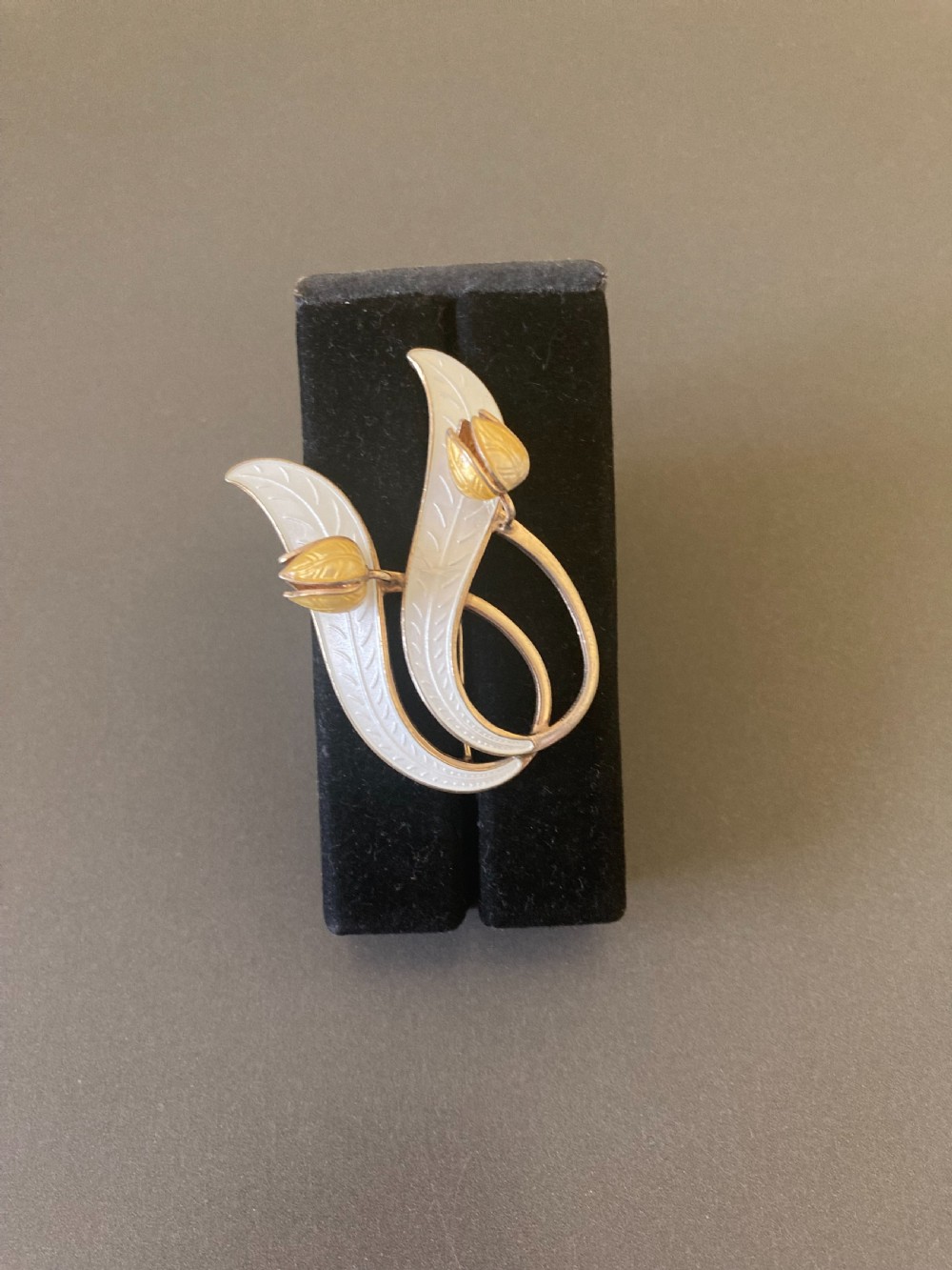 Norwegian Silver Gilt and Enamel Brooch. 1950s. View II