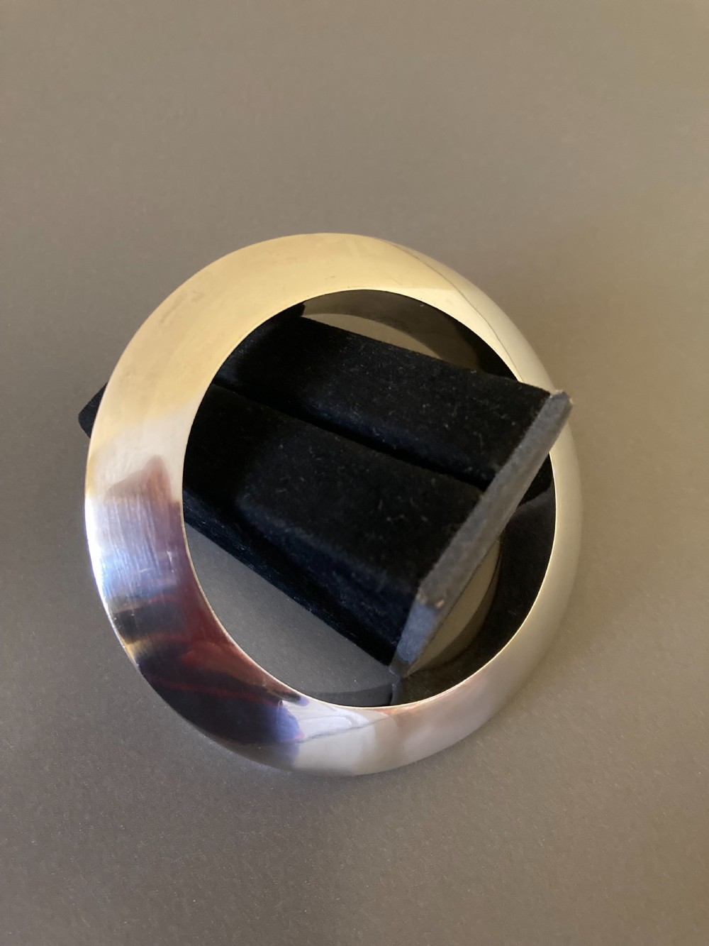 Danish Silver Bangle. 1960s. View II