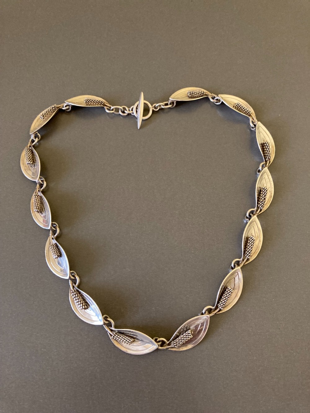 Danish Silver Necklace. 1950s.
