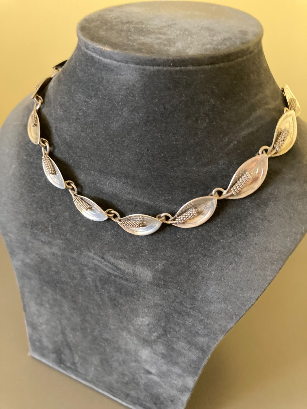 Danish Silver Necklace. 1950s. View III