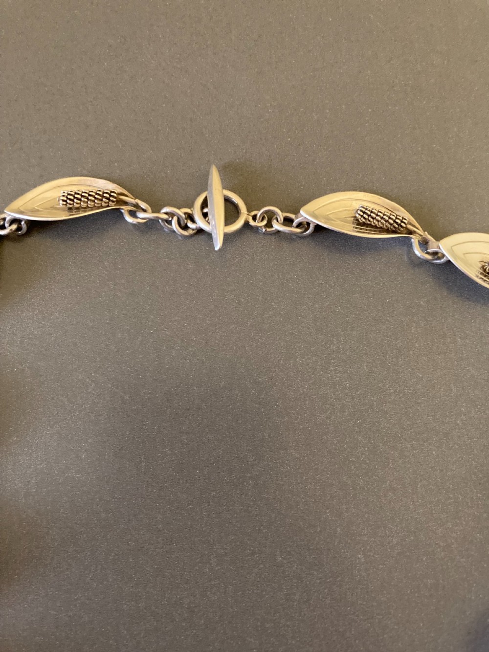 Danish Silver Necklace. 1950s. View IV