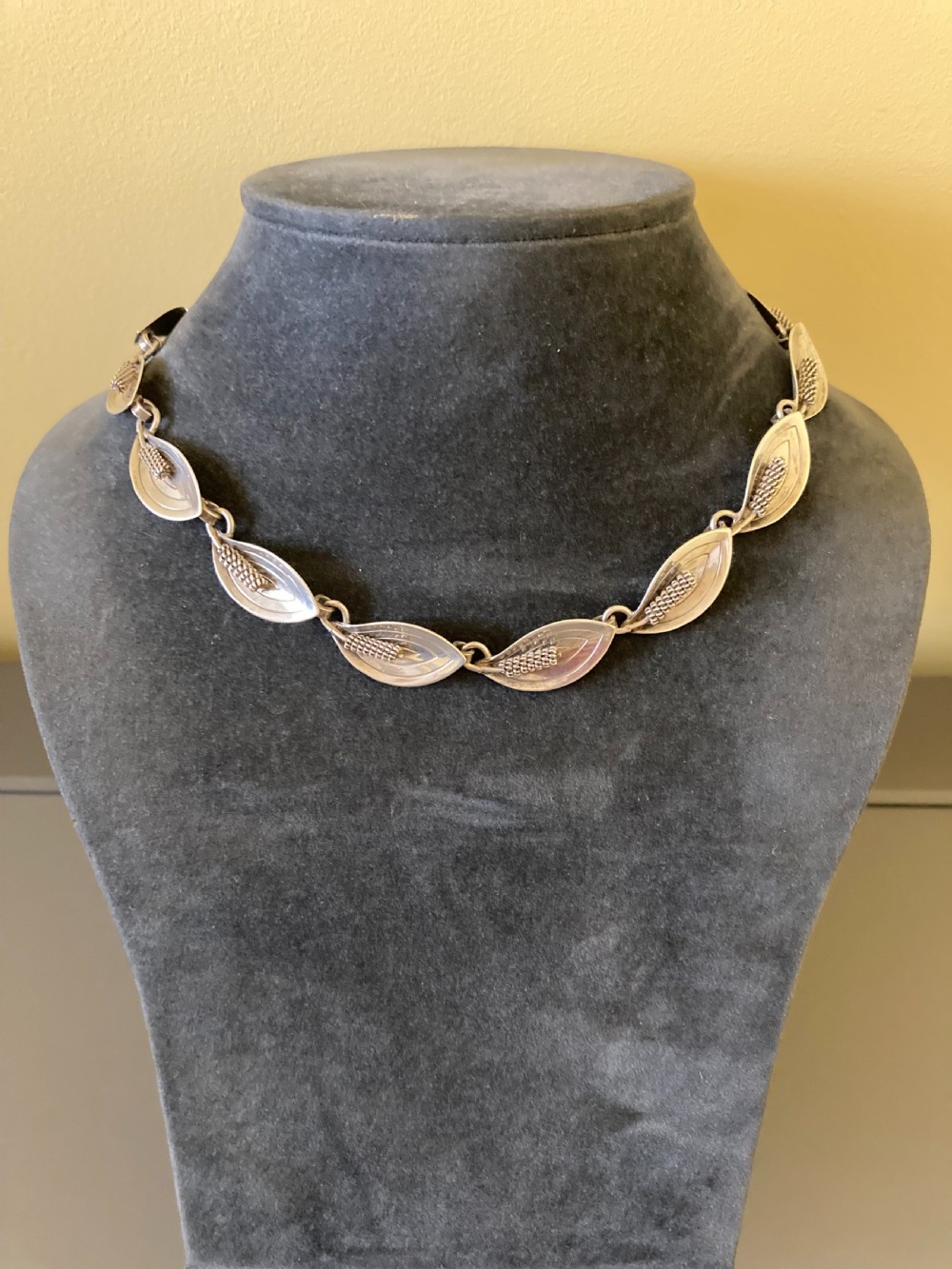 Danish Silver Necklace. 1950s. View VII