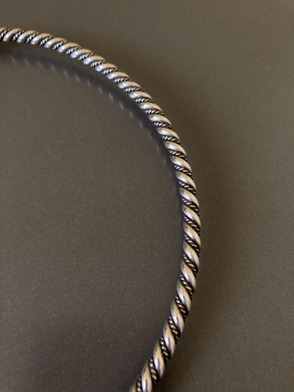 Danish Silver Torque. 1950s.