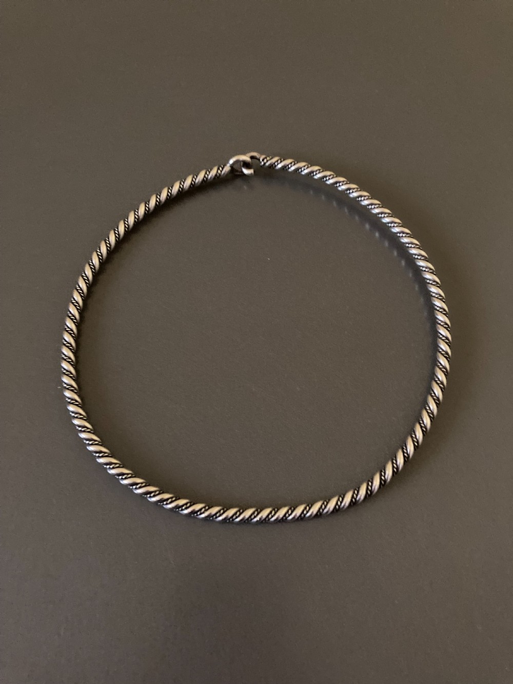 Danish Silver Torque. 1950s. View II