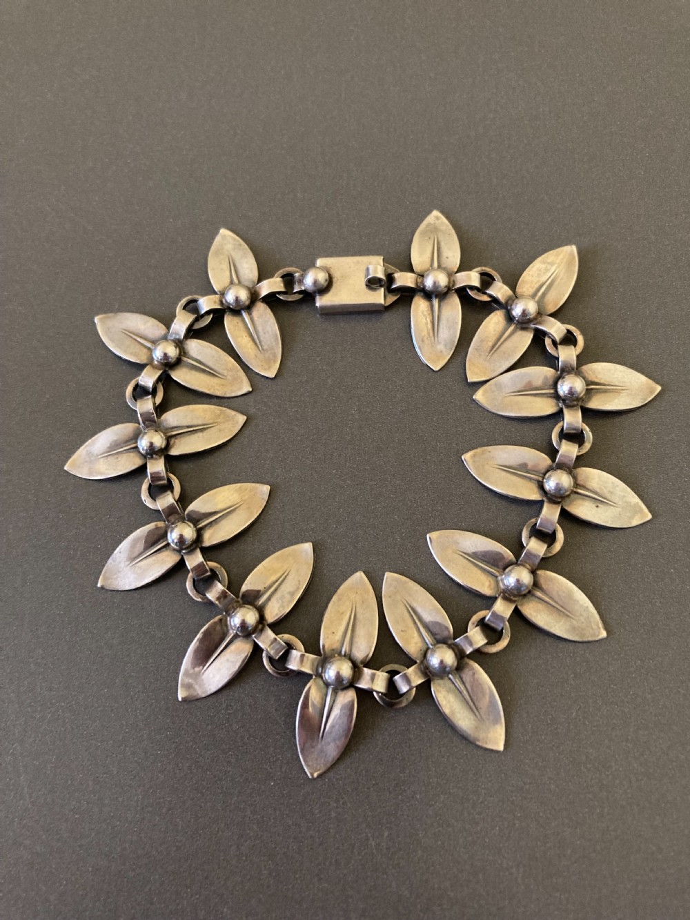 Danish Silver Bracelet. 1960s. By N E From. View II