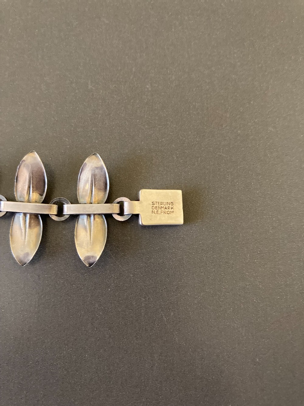 Danish Silver Bracelet. 1960s. By N E From. View V