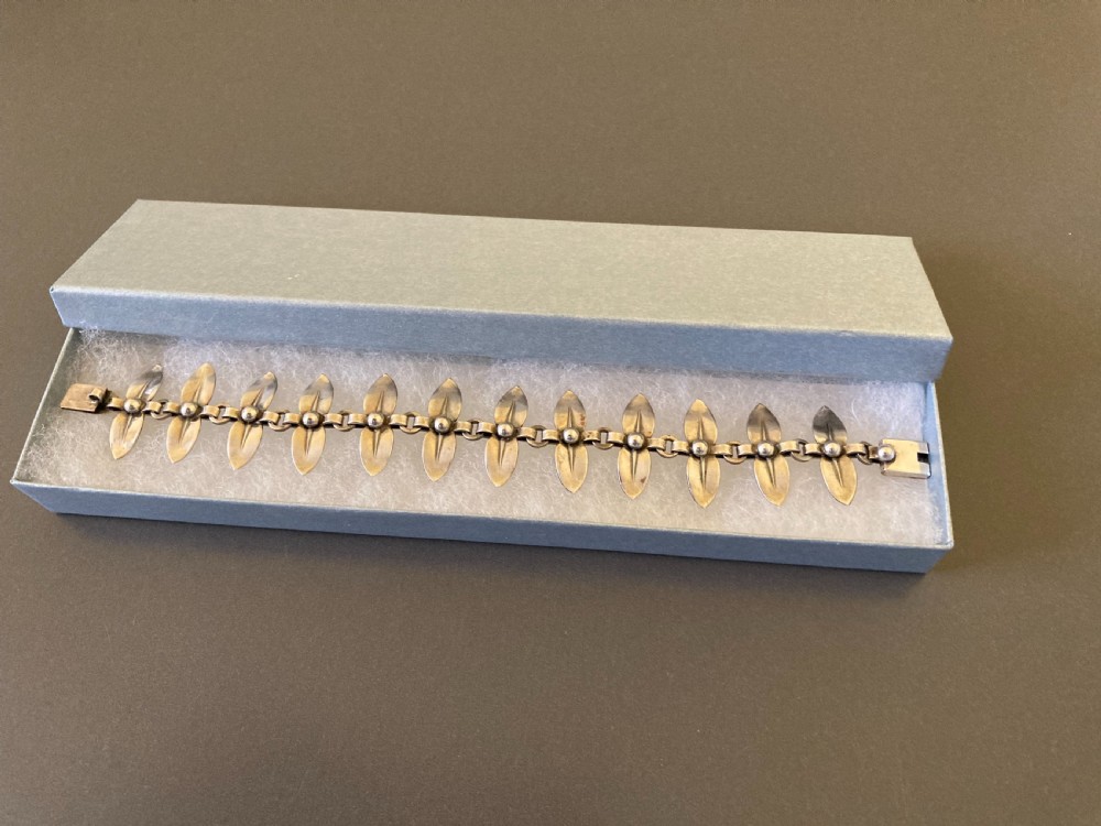 Danish Silver Bracelet. 1960s. By N E From. View VI