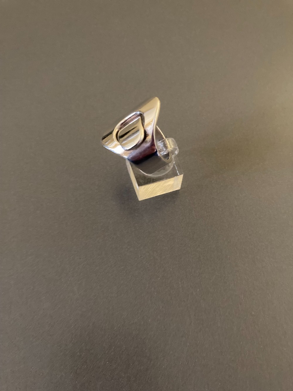 Hans Hansen Danish Silver Ring. 1960s. View II