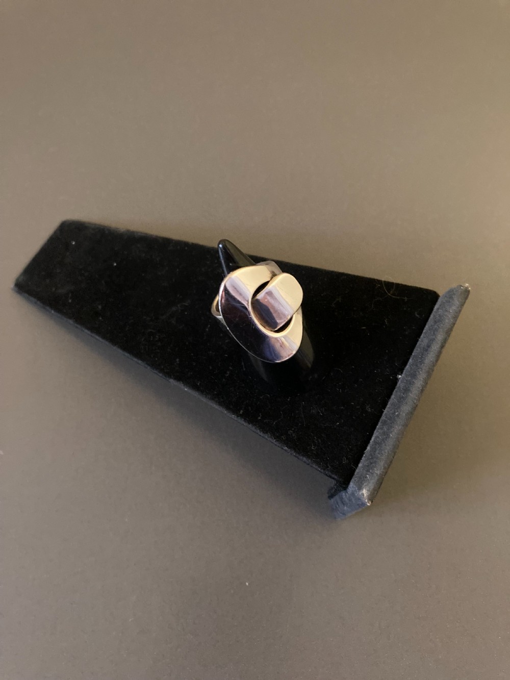 Hans Hansen Danish Silver Ring. 1960s. View III