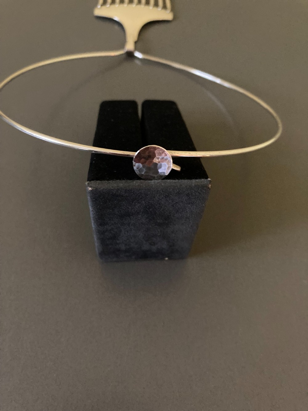 Danish Silver Pendant on Torque. By Hermann Siersbol. 1960s. View III