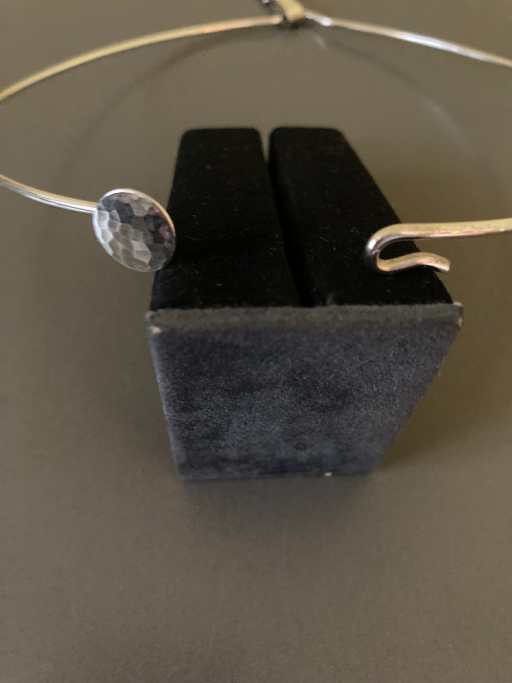 Danish Silver Pendant on Torque. By Hermann Siersbol. 1960s. View IV