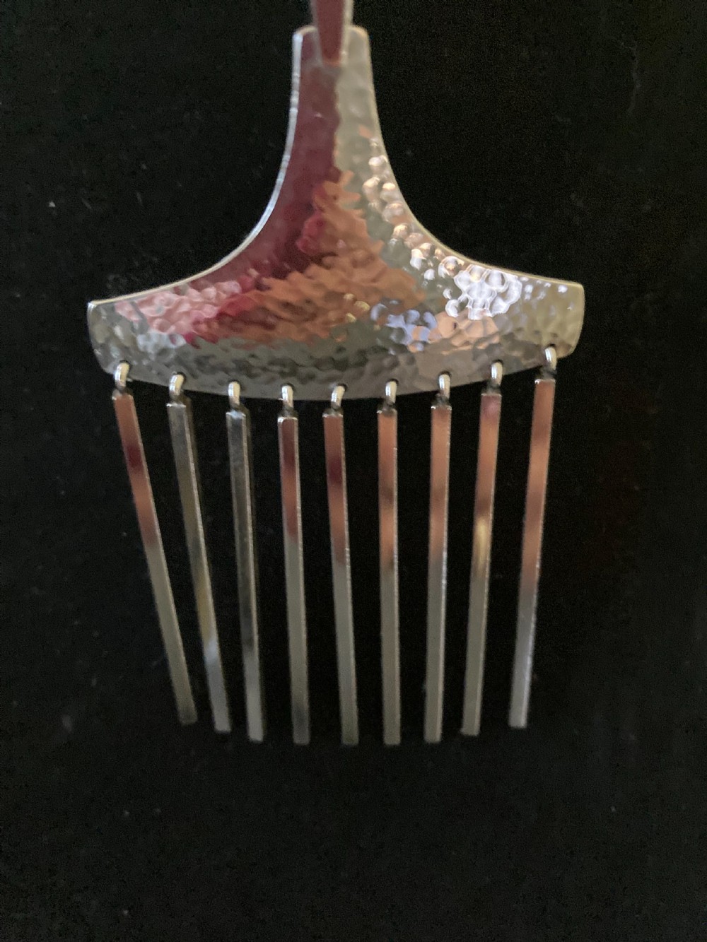 Danish Silver Pendant on Torque. By Hermann Siersbol. 1960s. View VII