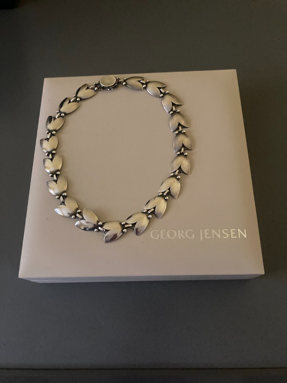 Georg Jensen Danish Silver Necklace. 