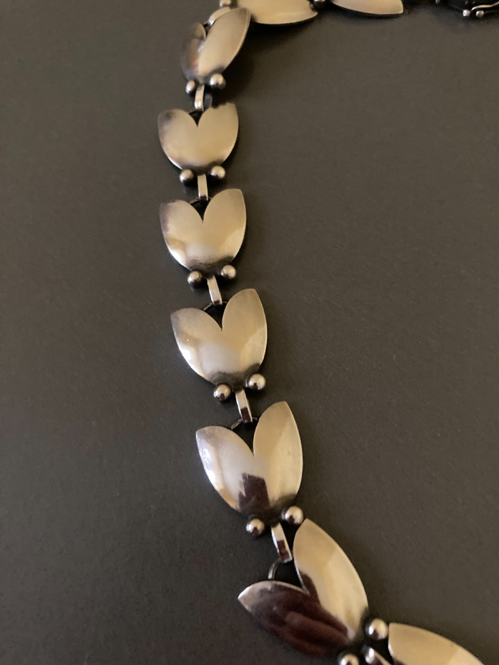 Georg Jensen Danish Silver Necklace. 