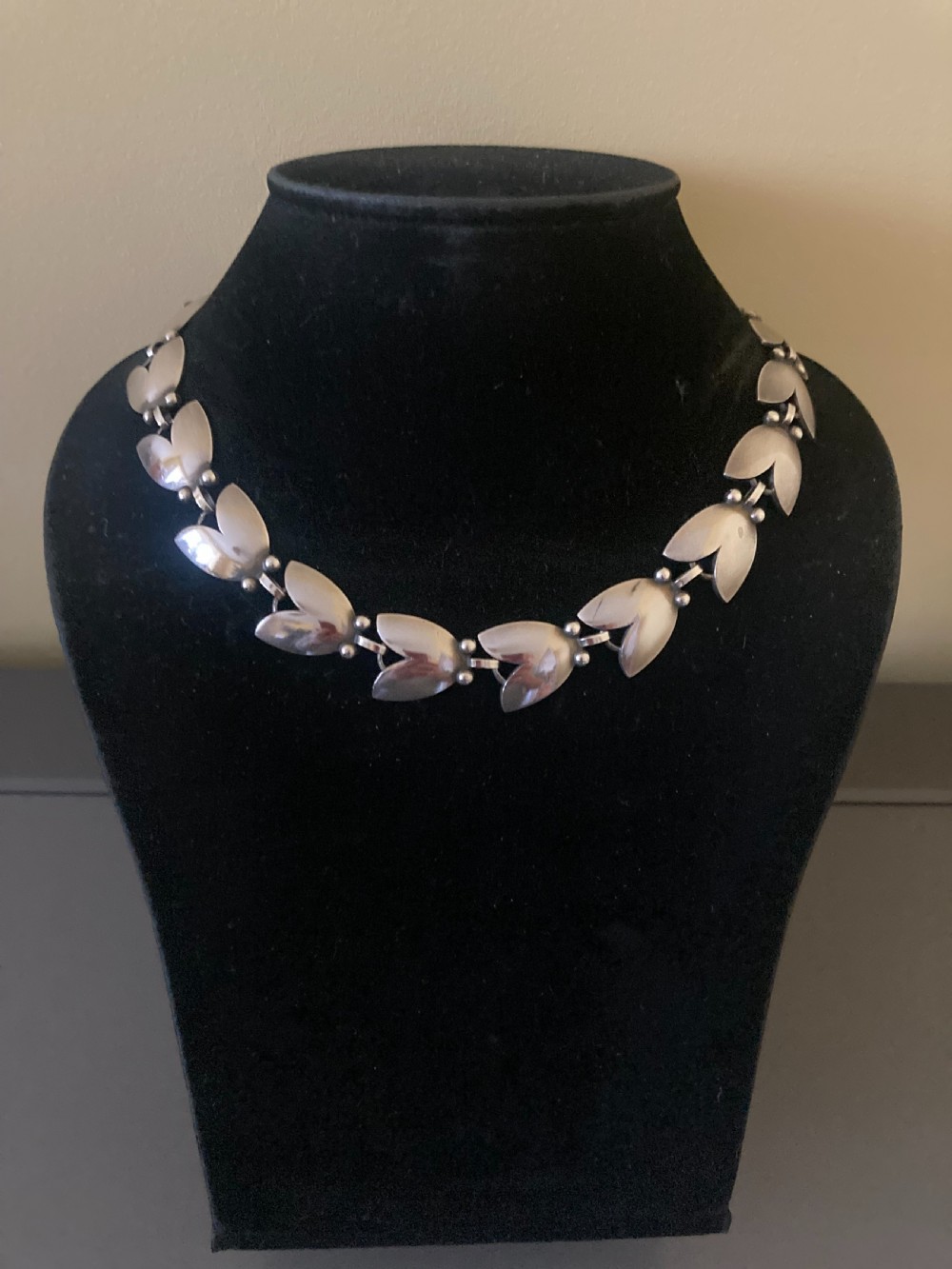 Georg Jensen Danish Silver Necklace. 