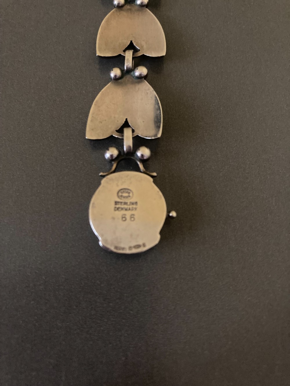Georg Jensen Danish Silver Necklace. 