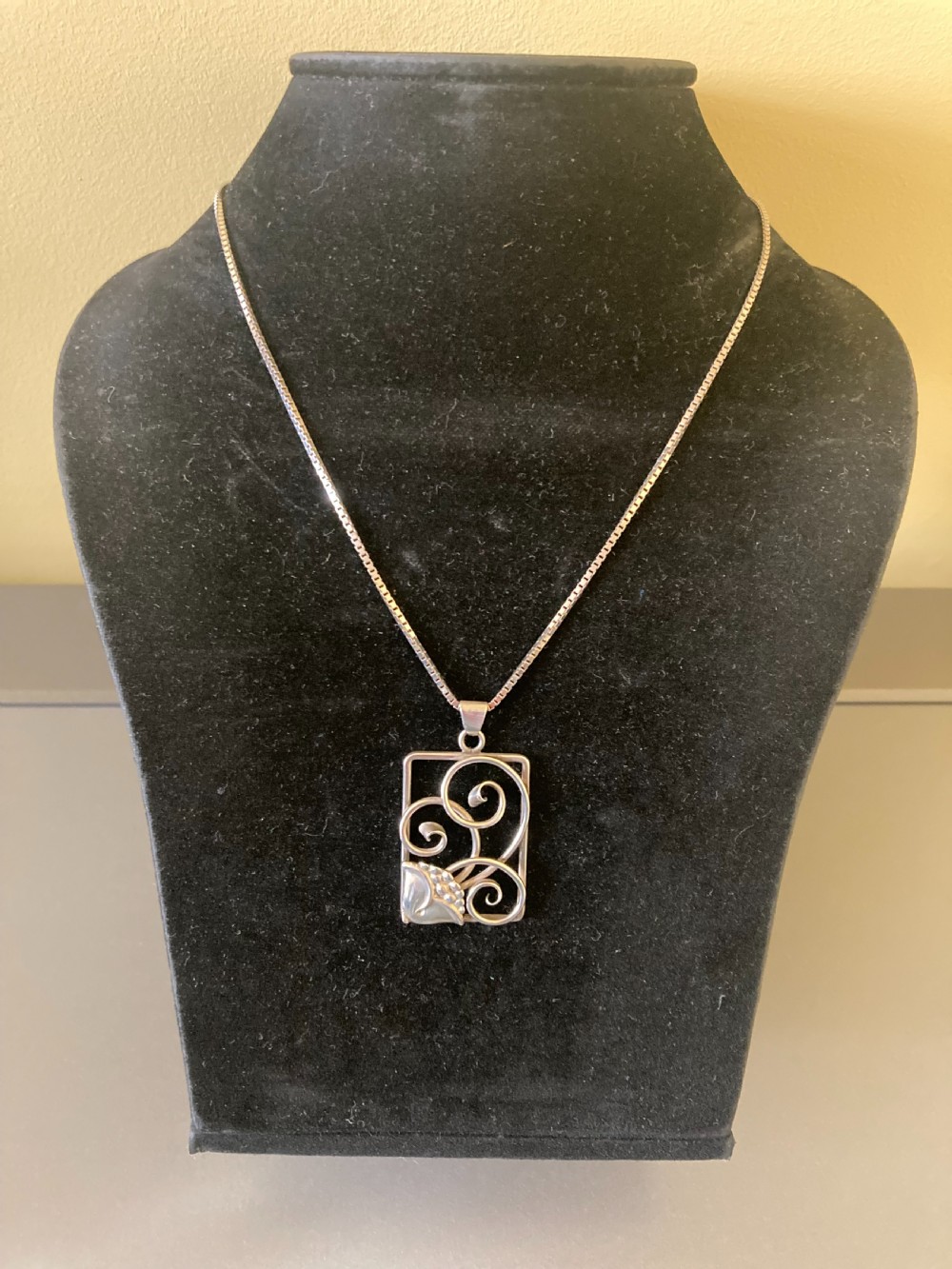 Danish Silver Pendant. 1940s. View IV