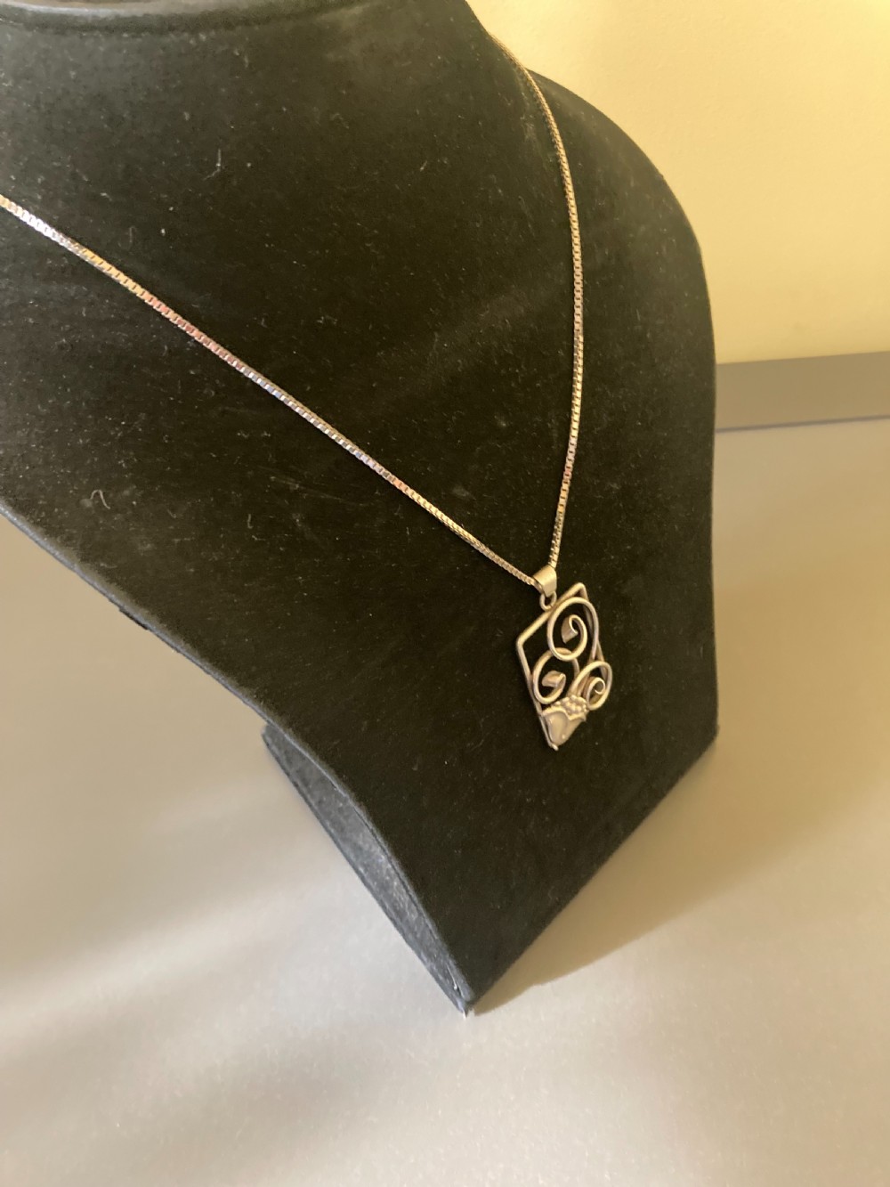 Danish Silver Pendant. 1940s. View V