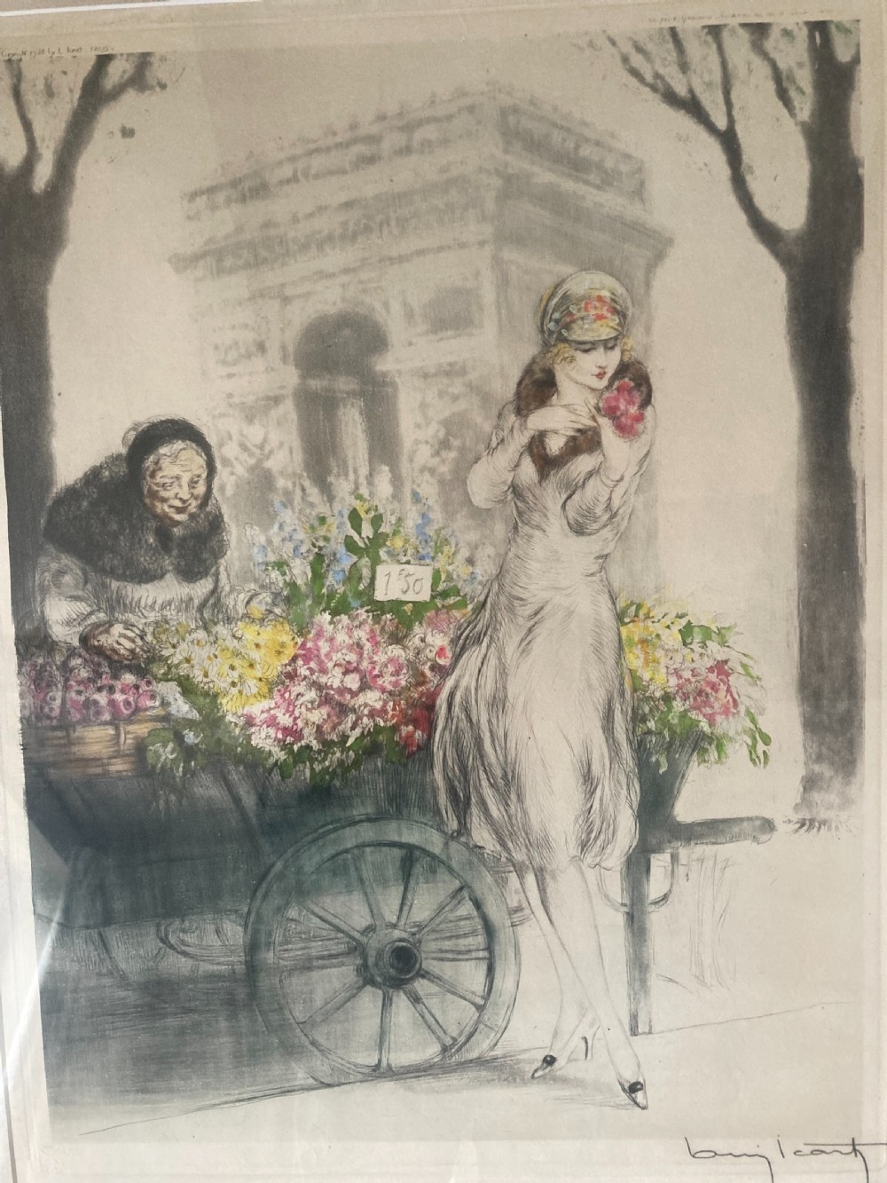 Louis Icart Etching 