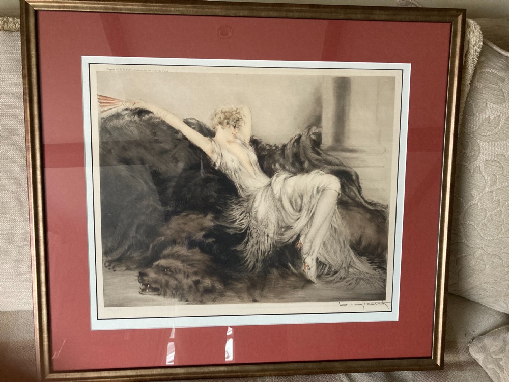 Louis Icart Etching 