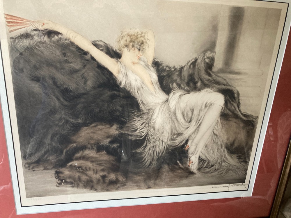 Louis Icart Etching 