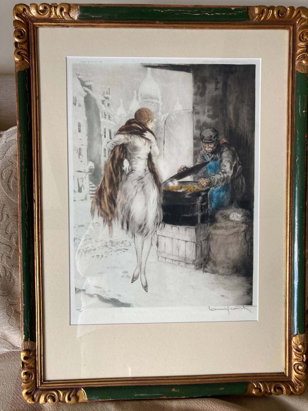 Louis Icart Etching 