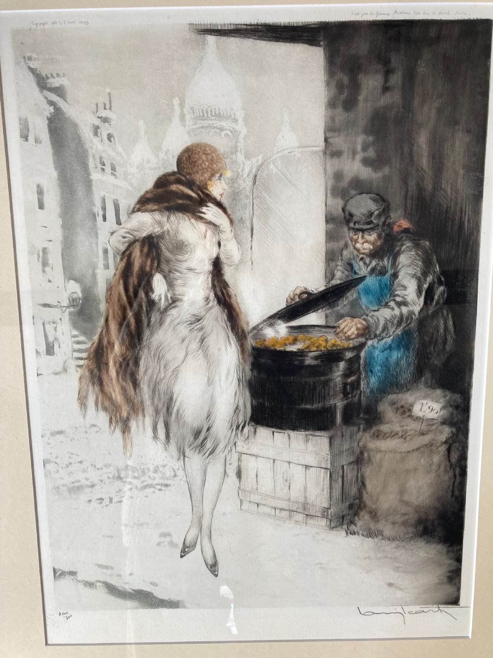 Louis Icart Etching 