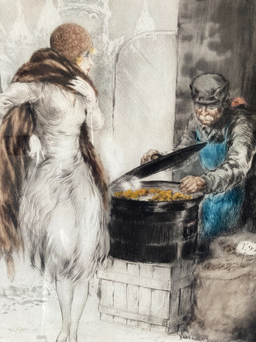 Louis Icart Etching 