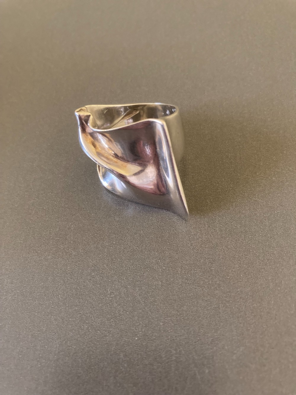 Rare Georg Jensen Danish Silver Ring. 1960s. 