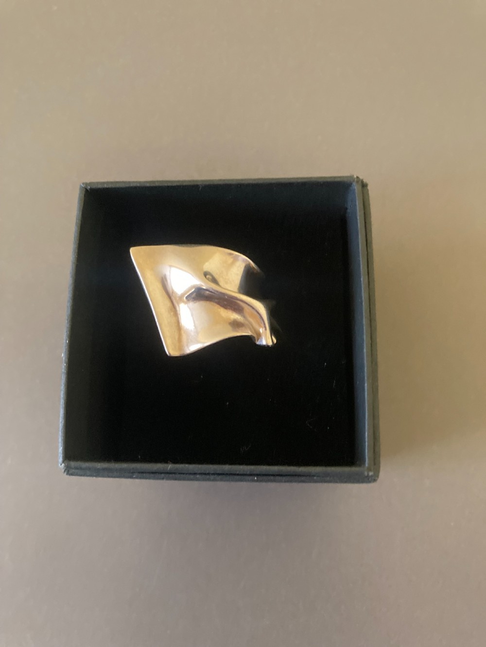 Rare Georg Jensen Danish Silver Ring. 1960s.  View V