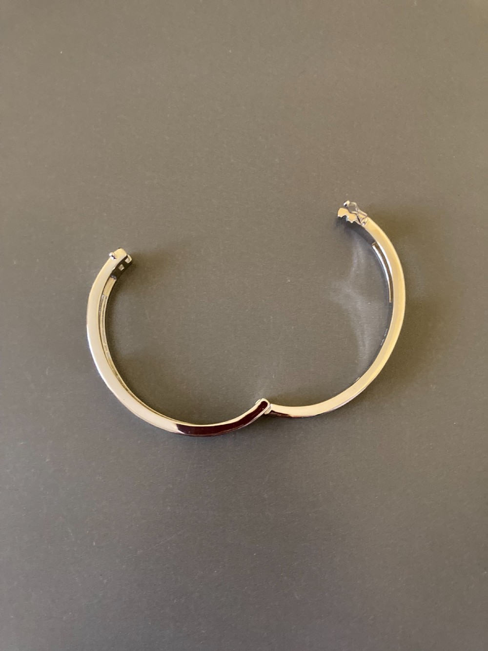 Danish Silver Bangle with Cubic Zirconia. 1960s. By Randers Silver. View VIII