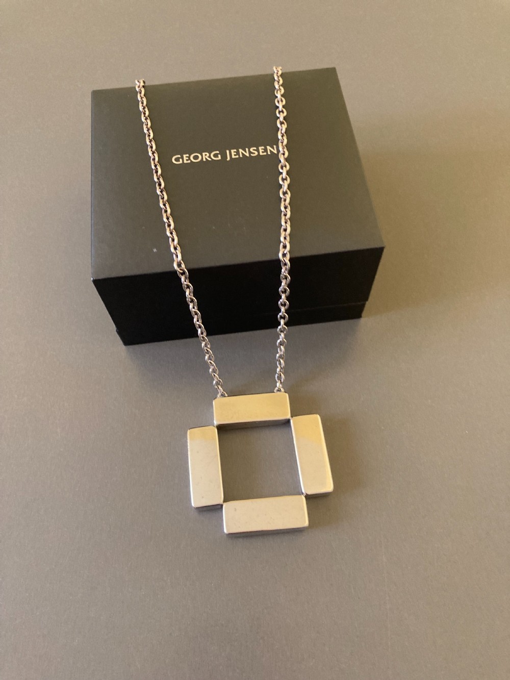 Georg Jensen Danish Silver Pendant. By Astrid Fog. 1969. View III