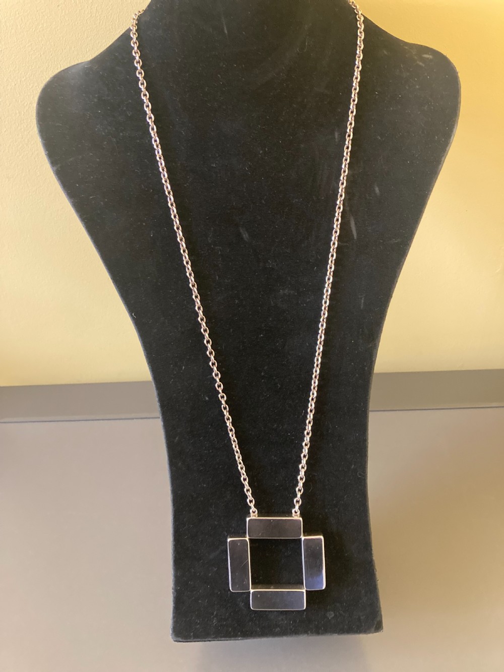 Georg Jensen Danish Silver Pendant. By Astrid Fog. 1969. View IV