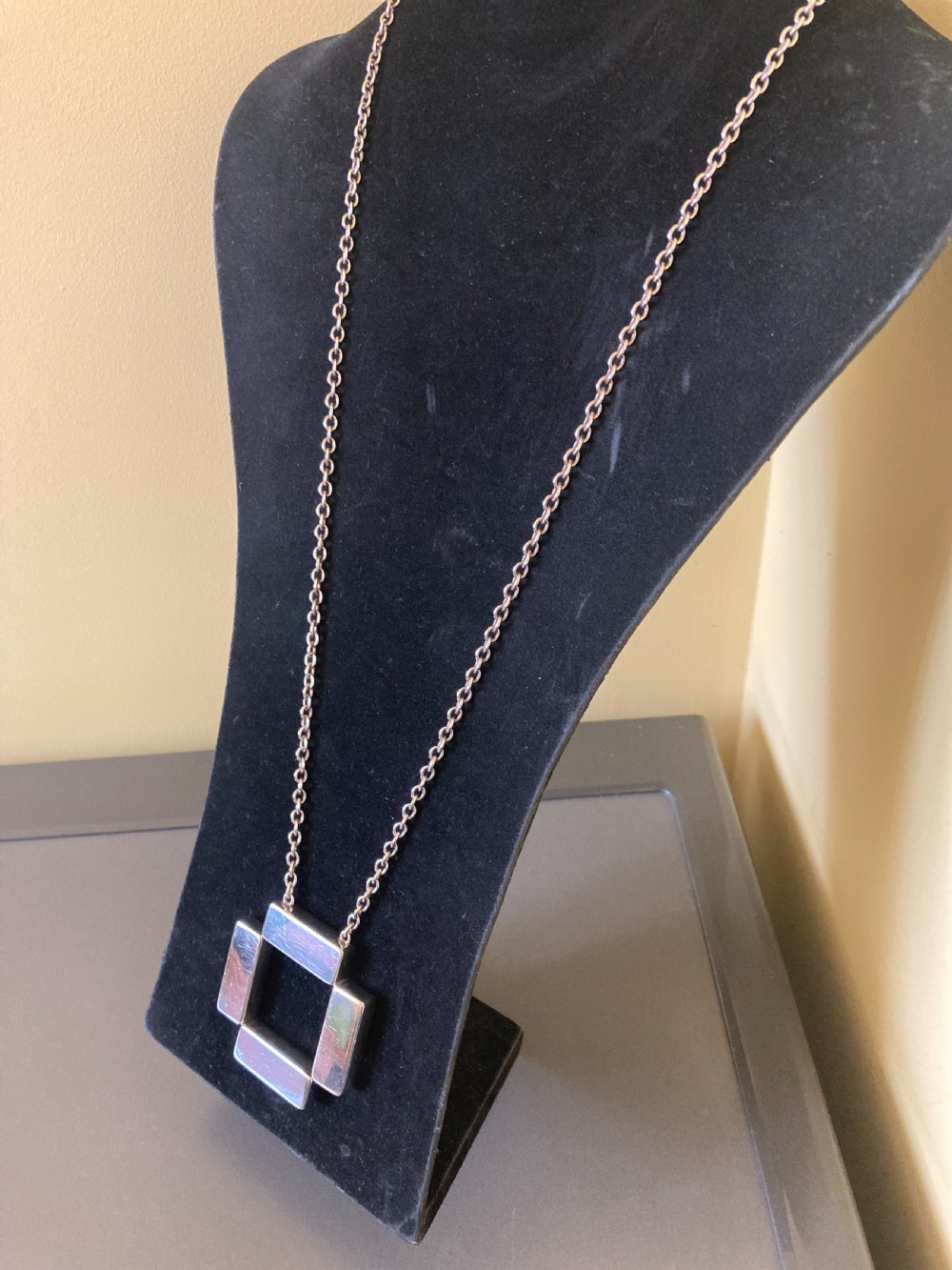 Georg Jensen Danish Silver Pendant. By Astrid Fog. 1969. View VI