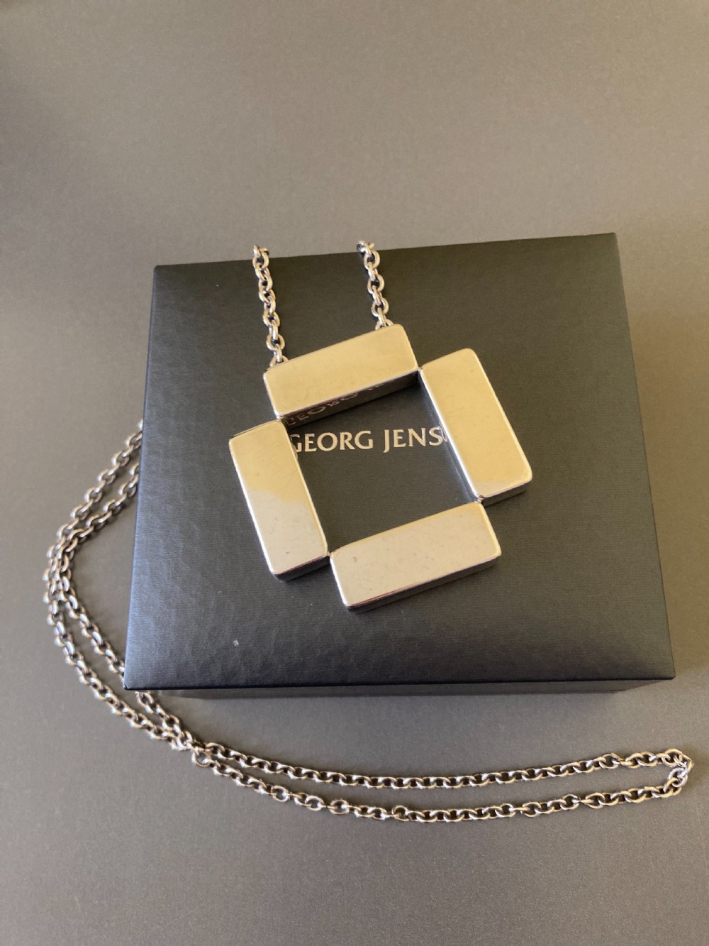 Georg Jensen Danish Silver Pendant. By Astrid Fog. 1969. View VIII