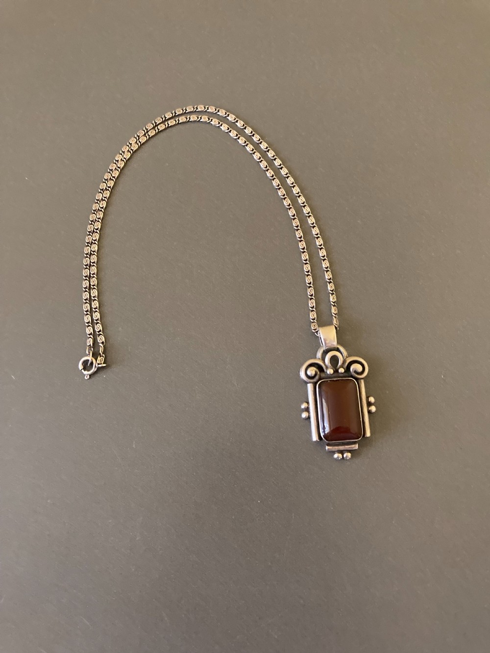 Danish Silver Pendant. 1940s.